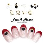 [ кошка pohs бесплатная доставка ] наклейки на ногти Rav &amp; Heart наклейка [ белый / черный чёрный ] все 2 цвет гель ногти 