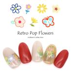 [ кошка pohs бесплатная доставка ] наклейки на ногти рука .. способ retro pop цветок наклейка все 4 вид гель ногти 