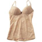 (ポスト投函 送料無料）Lサイズ セシール 背中まわりサポートボディシェイパー(ミディアムタイプ・ワイヤーなし)　DS110-Lベージュ