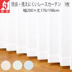 (1枚入り)防炎 見えにくいミラーレースカーテン ジェラート 幅200×丈176/198cm ユニベール 安い