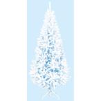 210cmホワイトスリムツリー FOLD 防炎 TXM2040 クリスマス ツリー スリム 細い 場 ...
