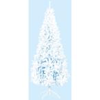 240cmホワイトスリムツリー FOLD 防炎 TXM2041 クリスマス ツリー スリム 細い 場 ...