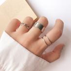 Yahoo! Yahoo!ショッピング(ヤフー ショッピング)シルバーデザインリング 3点セット 韓国系 ファッション レディース