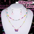 Yahoo! Yahoo!ショッピング(ヤフー ショッピング)カラフル2連ネックレス＋ピアスセット  韓国系 ファッション レディース