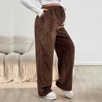  бесплатная доставка материнство брюки брюки .. для одноцветный do Lost талия широкий брюки широкий простой Brown черный бежевый осень-зима для 