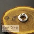 ショッピングフェアトレード ピアス シルバー アクセサリー（ タイ製・カレンシルバー 5連リング(3サイズ) ）ハンドメイド（メール便対応）（ラッピング対応）