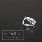 ピアス シルバー アクセサリー（ タイ製・カレンシルバー カーブラウンドリング(3サイズ) ）ハンドメイド（メール便対応）（ラッピング対応）