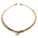 チョーカー メンズ レディース 革 レザー 刻印 シルバー ハンドメイド tbar-choker