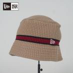 ニューエラ ニット帽 バケットハット ニットキャップ メンズ レディース NEW ERA KNIT BUCKET LINE ベージュ 14109473