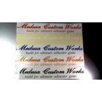 MCワークス　カッティングデカール／■メデューサ（筆記体）／ Sサイズ