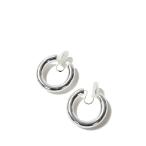ショッピングmiddle Middle Hoop Earring (Silver925) -SILVER (12990914) Todayful(トゥデイフル)