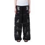 Embroidery Patchwork Trousers - BLACK (12510701) Todayful(トゥデイフル)