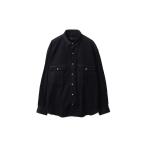 ショッピングクラシック ROLL UP ORGANIC CORDUROY SHIRT / BLACK (PC-016-3685) Porter Classic(ポータークラシック)
