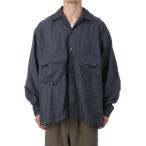 TECH SPORTS OPEN COLLAR SHIRT L/S NOVA CHECK - CHARCOAL (BE-81025W) DAIWA PIER39(ダイワ ピア39)