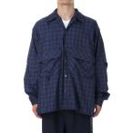 TECH SPORTS OPEN COLLAR SHIRT L/S NOVA CHECK - NAVY (BE-81025W) DAIWA PIER39(ダイワ ピア39)