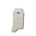 [P10 раз ]BABY FOX SOCKS - NOBLE BEIGE (PW06400KT1124) Maison Kitsune -Women-( mezzo n лисица )
