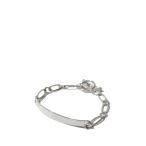 ID Oval Mutual Link Bracelet -6mm- / Silver (XOB039-19) XOLO JEWELRY(shoro ювелирные изделия )