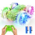 ショッピングラジコン ラジコン DEERC 水陸両用 ラジコンカー オフロード 4wd 防水 こども向け 1:16 RCカー 360度回転 LEDライト付き 車 おもちゃ 2.4GHz クリスマス プレゼント贈り物