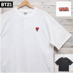 ショッピングbts 送料無料 BT21 BTS 半袖 Tシャツ ティーシャツ 半袖Tシャツ TATA タタ ハート V テテ 刺繍 公式 グッズ LINE キャラクター ユニセックス 白 黒