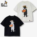 ショッピングスイカ 送料無料 メンズ go slow caravan ゴースローキャラバン 半袖 Tシャツ ティーシャツ スイカ 猫 ねこ ネコ レディース ユニセックス アイボリー ブラック