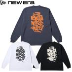 ニューエラ NEWERA 正規品 長袖 Tシャツ ロンT  タギング グラフィティ メンズ レディース 大きいサイズ 白 ホワイト グレー 黒 ブラック M L LL XL 2L XXL 3L