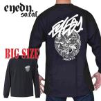 大きいサイズ メンズ EYEDY アイディー ロンＴ 長袖Ｔシャツ AGHARTA LOGO 黒 ブラック XXL XXXL [M便 1/1]