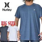 大きいサイズ メンズ Hurley ハーレー 半袖 ラッシュガード Ｔシャツ ワンポイント 紫外線対策 水着 スイムウエア USAモデル XL XXL  [M便 1/1]