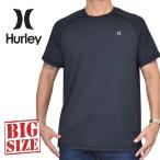 大きいサイズ メンズ Hurley ハーレー アームロゴ 半袖 ラッシュガード Tシャツ 紫外線対策 水着 スイムウエア USAモデル ICON SS SYNSGIRT XL XXL