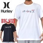 大きいサイズ メンズ Hurley ハーレー 半袖 Tシャツ 迷彩 カモフラ ロゴ プリント 黒 ブラック 白 ホワイト USAモデル XXL
