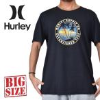 SALE 大きいサイズ メンズ Hurley ハーレー 半袖 Ｔシャツ ロゴ プリント 黒 ブラック USAモデル XXL