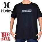 大きいサイズ メンズ Hurley ハーレー 半袖 Tシャツ プリント 黒 ブラック ボックスロゴ USAモデル BOOTCAMP BLOCK LOGO TEE XXL