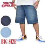 大きいサイズ メンズ サウスポール SOUTHPOLE ショートパンツハーフパンツ ショーツ ハーフパンツ デニム ジーンズ ジーパン バギー 極太 B系 38 40 42インチ