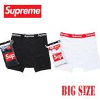 大きいサイズ メンズ Supreme シュプリーム Hanes Boxer Briefs (4 Pack) ヘインズ ボクサーパンツ 下着 ４枚セット XL XXL