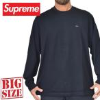 大きいサイズ メンズ Supreme シュプリーム Small Box L/S Tee スモールボックス ロンT 長袖Ｔシャツ 黒 ブラック XXL