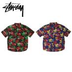 ショッピングアロハシャツ STUSSY ステューシー メンズ 半袖シャツ アロハシャツ 総柄 M L [M便 1/1]