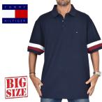大きいサイズメンズ TOMMY HILFIGER トミーヒルフィガー 半袖 ポロシャツ 鹿の子 ワンポイント ゴルフウエア SLIM FIT XXXL