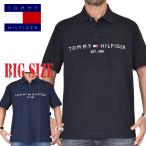 大きいサイズメンズ TOMMY HILFIGER トミーヒルフィガー 半袖 ポロシャツ 鹿の子 ワンポイント ゴルフウエア REGULAR FIT XL XXL