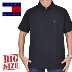 大きいサイズメンズ TOMMY HILFIGER トミーヒルフィガー 半袖 ポロシャツ 鹿の子 ワンポイント ゴルフウエア REGULAR FIT XL XXL