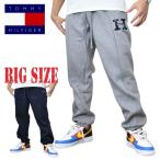  большой размер мужской TOMMY HILFIGER Tommy Hilfiger Plaid Monogram Logo Fleece Sweatpant монограмма Logo флис тренировочный брюки обратная сторона ворсистый XL XXL