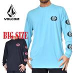 大きいサイズ メンズ  VOLCOM ボルコム 長袖 ラッシュガード 紫外線対策 水着 スイムウエア USAモデル XXL