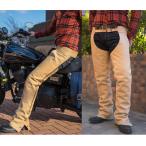レザーチャップス 本革 バイク アメリカン ベージュ レザーパンツ チノパン CH-8