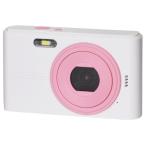 ショッピングデジタルカメラ KEIYO ケーヨー コンパクトデジタルカメラ ホワイト×ピンク NT-DC001(WPK) （納期目安1週間〜）デジカメ　デジタルカメラ