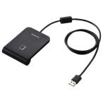 エレコム 非接触式ICカードリーダーライター MR-ICA001BK ブラック MRICA001BK (納期目安1-2週間)