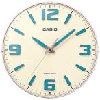 CASIO カシオ 電波掛け時計 IQ-1009J-7JF ホワイト IQ1009J7JF 電波時計 (納期目安1-2週間)