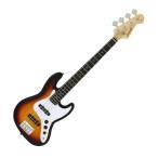 Legend LJB-MINI 3TS ミニサイズのエレキベース ジャズベース タイプ (クリップチューナー・ピック×2・ストラップ・ソフトケース付属) (納期目安1-2週間)