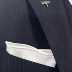 [ специальный заказ размер модель ] MUNGAI ( прозрачный gai) большой размер pocket square смещение .. предотвращение белый × белый way bONDAlinen Италия производства 