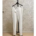 GERMANO ( гель ma-no) брюки "теплый" белый Zip specification мягкий ощущение. хлопок шелк Anne отделка весна лето 524G 2932 091
