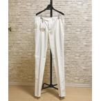 GERMANO ( гель ma-no) брюки "теплый" белый Zip specification талия боковой резина диафрагмирования товар окраска Anne отделка весна лето 52LG 2903 091