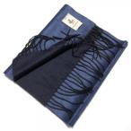 PIACENZA（ピアチェンツァ) ブルー×ネイビー / ダブルフェイス / シルクカシミヤ / マフラー