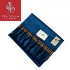 PIACENZA（ピアチェンツァ) ビビット ブルー×ブラウン / ダブルフェイス / シルクカシミヤ / マフラー